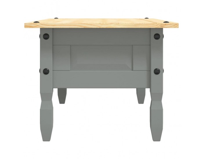 Sonata H Маса за кафе, мексикански бор, стил Корона, сива, 100x55x44 cм