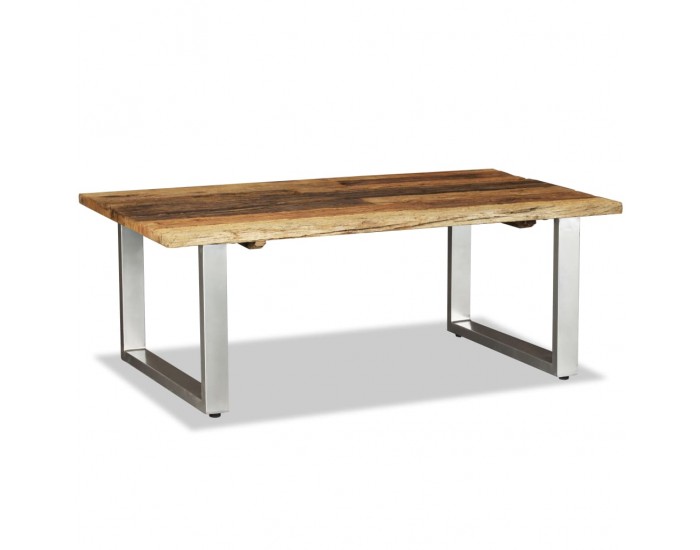 Sonata H Маса за кафе, регенерирано дърво масив, 100x60x38 cм