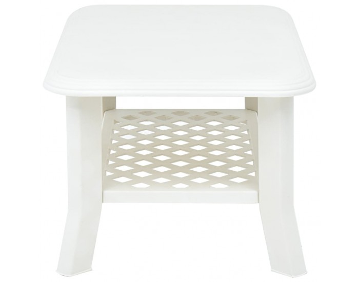 Sonata H Маса за кафе, бяла, 90x60x46 см, пластмаса