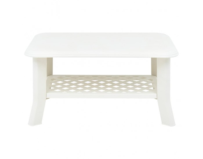 Sonata H Маса за кафе, бяла, 90x60x46 см, пластмаса