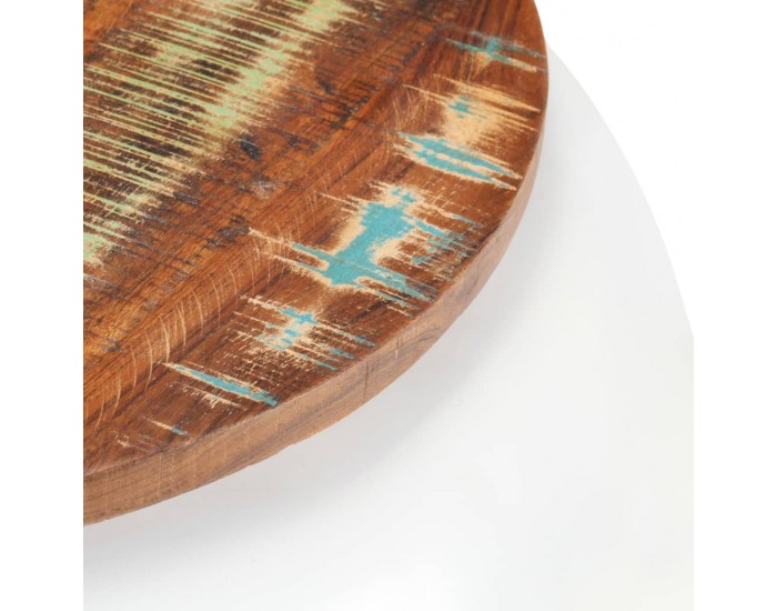 Sonata H Маса за кафе, бяла, 68x68x30 см, регенерирано дърво масив