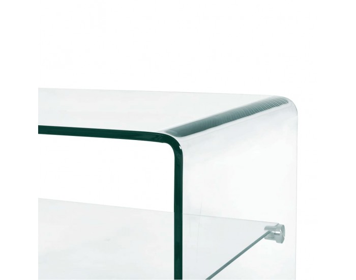 Sonata H Маса за кафе, прозрачна, 50x45x33 см, закалено стъкло