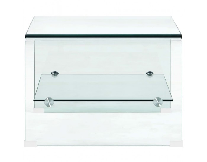 Sonata H Маса за кафе, прозрачна, 50x45x33 см, закалено стъкло