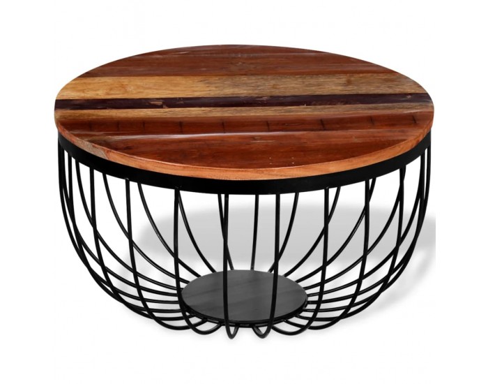 Sonata H Маса за кафе, регенерирано дърво масив