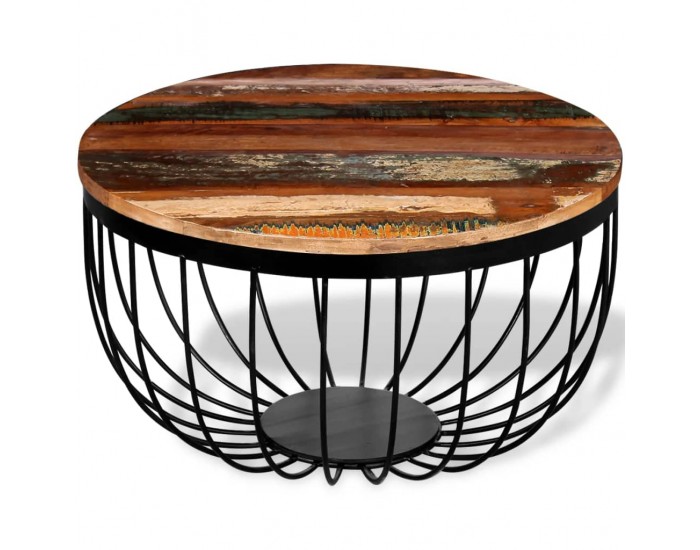 Sonata H Маса за кафе, регенерирано дърво масив