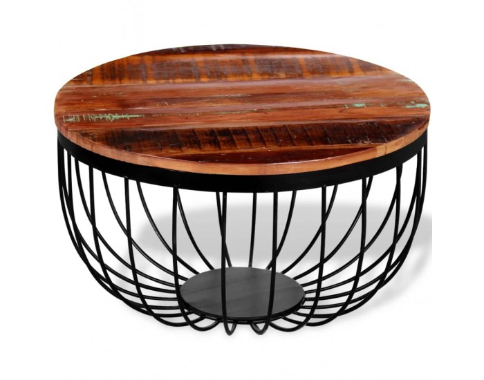 Sonata H Маса за кафе, регенерирано дърво масив