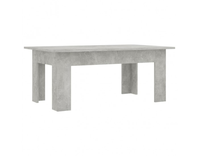 Sonata H Маса за кафе, бетонно сива, 100x60x42 см, инженерно дърво
