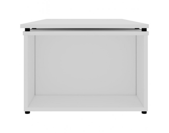 Sonata H Маса за кафе, бяла, 150x50x35 см, инженерно дърво