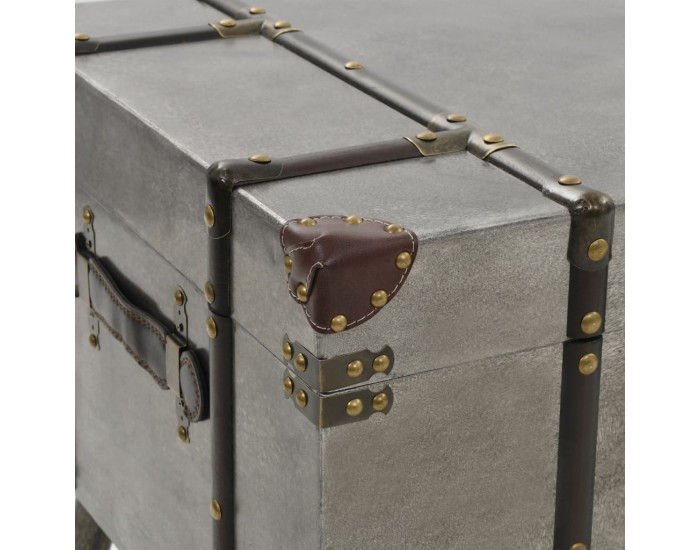 Sonata H Маса за кафе, МДФ и алуминий, 102x51x47,5 см