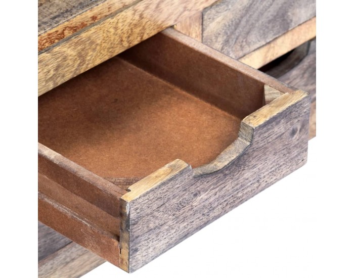 Sonata H Маса за кафе, сива, 100x50x30 см, шишамово дърво масив