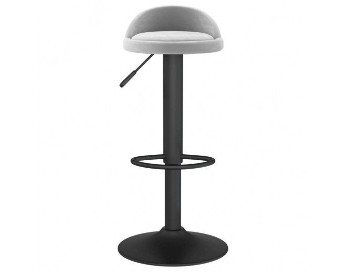 Sonata H Бар табуретка, светлосива, кадифе Sonata H Бар табуретка, светлосива, кадифе