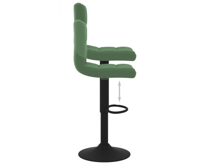 Sonata H Бар табуретки, 2 бр, тъмнозелени, кадифе Sonata H Бар табуретки, 2 бр, тъмнозелени, кадифе