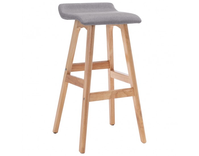 Sonata H Бар стол, светлосив, текстил