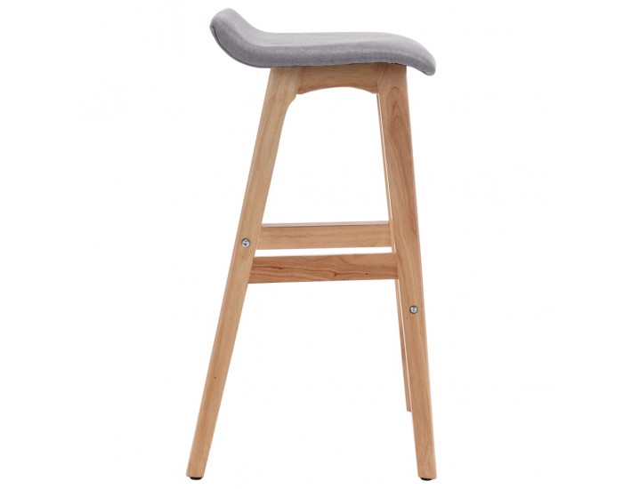 Sonata H Бар стол, светлосив, текстил