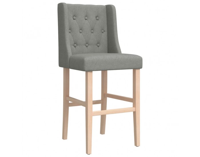 Sonata H Бар столове 2 бр масивно дърво каучук и текстил