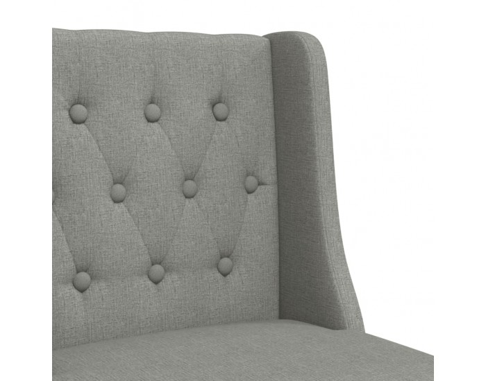 Sonata H Бар столове 2 бр масивно дърво каучук и текстил