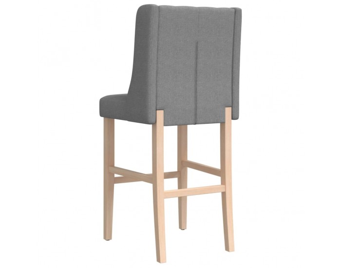 Sonata H Бар столове 2 бр масивно дърво каучук и текстил