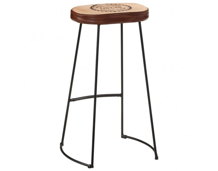 Sonata H Бар табуретки 2 бр тъмнокафяви 44x37,5x78 см