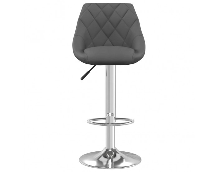 Sonata H Бар табуретка, тъмносива, кадифе