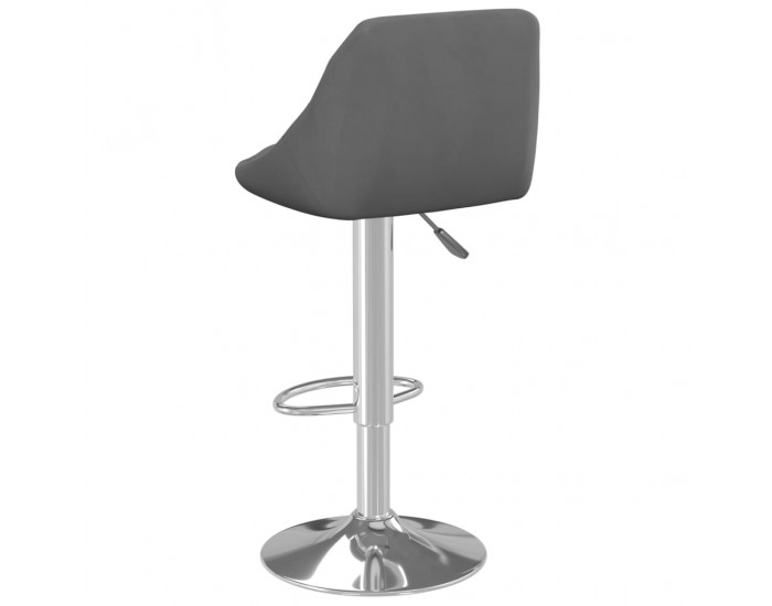 Sonata H Бар табуретка, тъмносива, кадифе