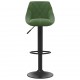 Sonata H Бар табуретки, 2 бр, тъмнозелени, кадифе Sonata H Бар табуретки, 2 бр, тъмнозелени, кадифе