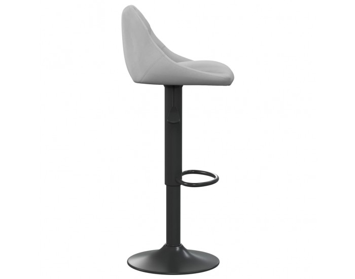 Sonata H Бар табуретка, светлосива, кадифе Sonata H Бар табуретка, светлосива, кадифе