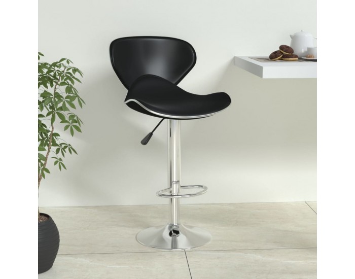 Sonata H Бар табуретка, черна, изкуствена кожа
