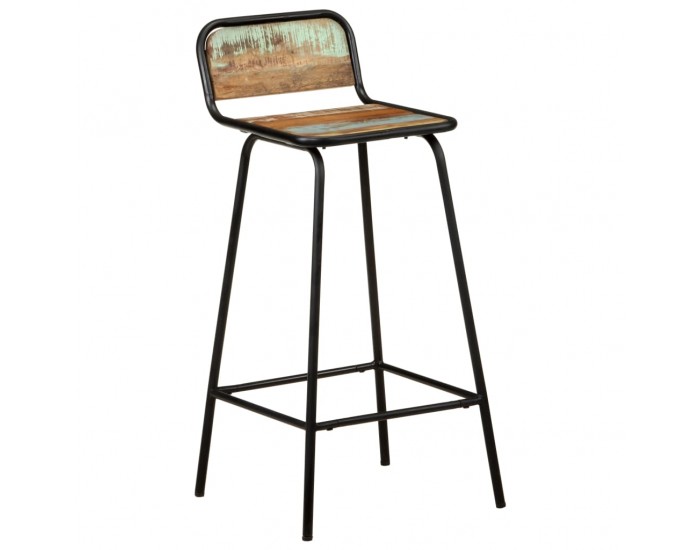 Sonata H Бар столове, 4 бр, регенерирано дърво масив