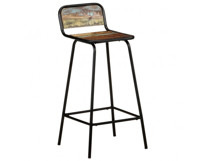 Sonata H Бар столове, 4 бр, регенерирано дърво масив