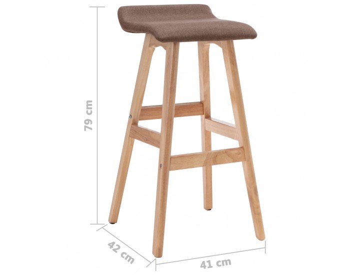 Sonata H Бар стол, таупе, текстил