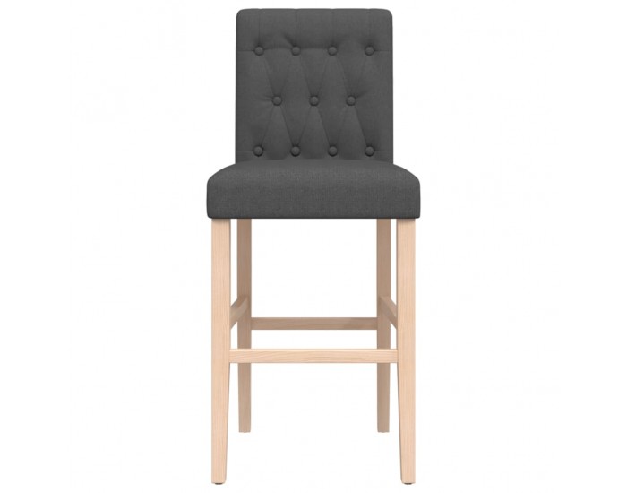 Sonata H Бар столове 2 бр масивно дърво каучук и текстил