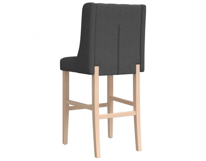 Sonata H Бар столове 2 бр масивно дърво каучук и текстил