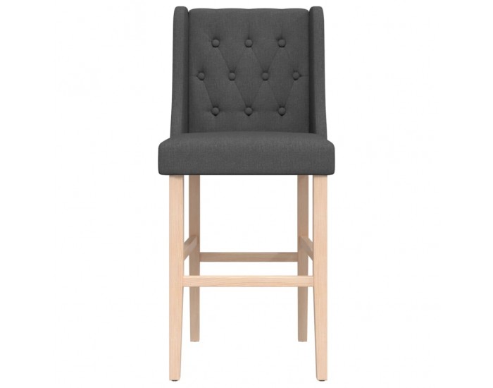 Sonata H Бар столове 2 бр масивно дърво каучук и текстил