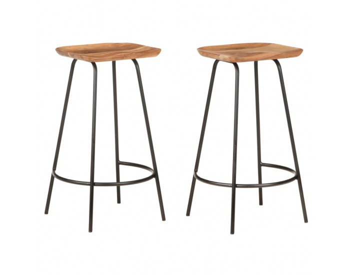 Sonata H Бар табуретки, 2 бр, акациево дърво масив Sonata H Бар табуретки, 2 бр, акациево дърво масив