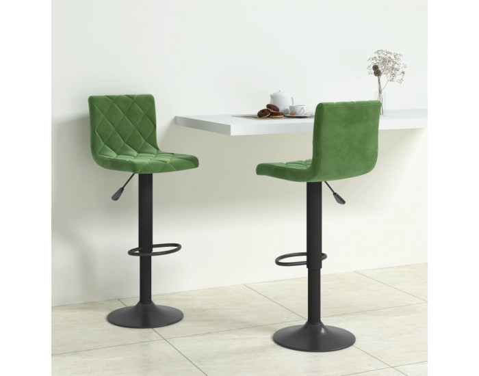 Sonata H Бар табуретки, 2 бр, тъмнозелени, кадифе Sonata H Бар табуретки, 2 бр, тъмнозелени, кадифе