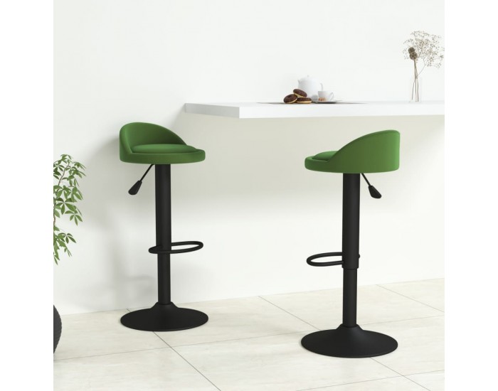 Sonata H Бар табуретки, 2 бр, тъмнозелени, кадифе Sonata H Бар табуретки, 2 бр, тъмнозелени, кадифе