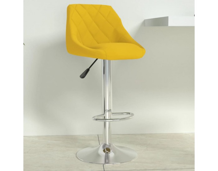 Sonata H Бар табуретка, горчица жълто, кадифе Sonata H Бар табуретка, горчица жълто, кадифе