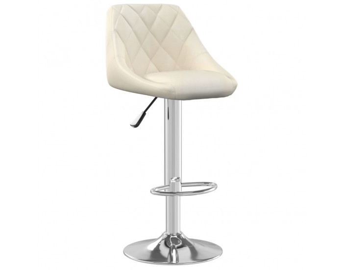 Sonata H Бар табуретка, кремава, кадифе