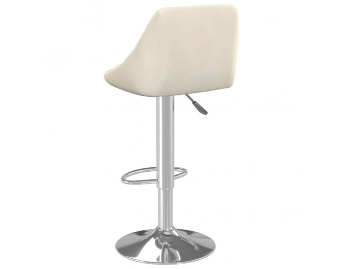 Sonata H Бар табуретка, кремава, кадифе