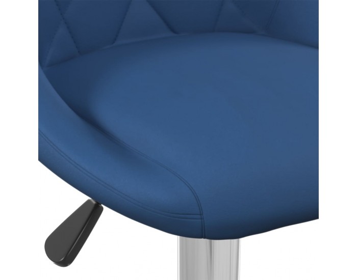 Sonata H Бар табуретка, синя, кадифе
