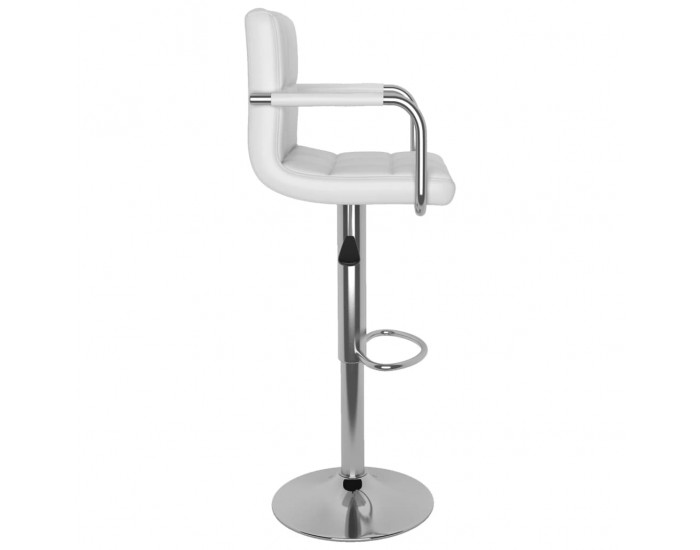 Sonata H Бар табуретки, 2 бр, бели, изкуствена кожа