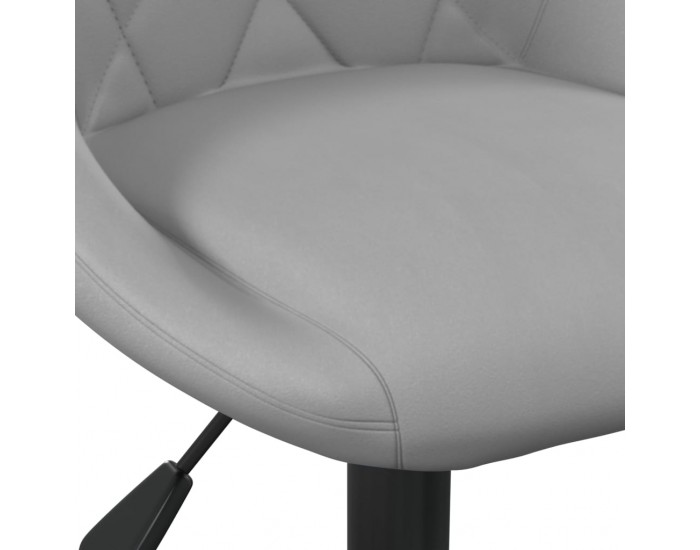 Sonata H Бар табуретки, 2 бр, светлосиви, кадифе