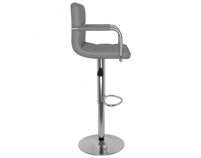 Sonata H Бар табуретки, 2 бр, сиви, изкуствена кожа