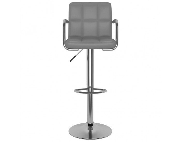 Sonata H Бар табуретки, 2 бр, сиви, изкуствена кожа
