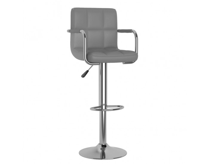 Sonata H Бар табуретки, 2 бр, сиви, изкуствена кожа