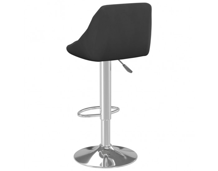 Sonata H Бар табуретки, 2 бр, черни, кадифе