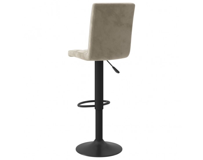 Sonata H Бар табуретки, 2 бр, светлосиви, кадифе Sonata H Бар табуретки, 2 бр, светлосиви, кадифе