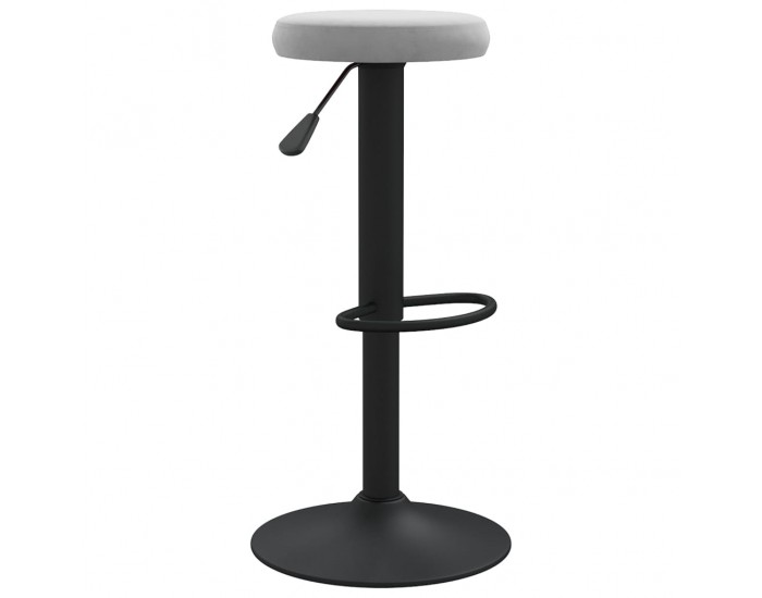 Sonata H Бар табуретки, 2 бр, светлосиви, кадифе