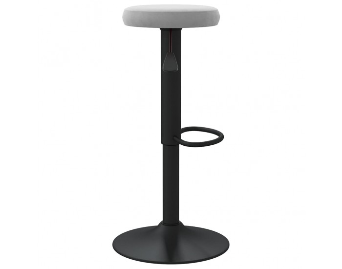 Sonata H Бар табуретки, 2 бр, светлосиви, кадифе