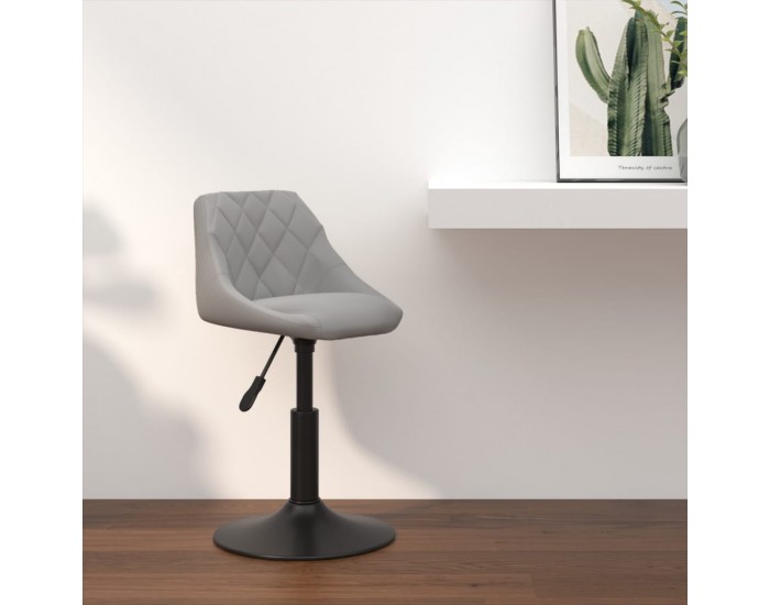 Sonata H Бар табуретка, светлосива, кадифе Sonata H Бар табуретка, светлосива, кадифе